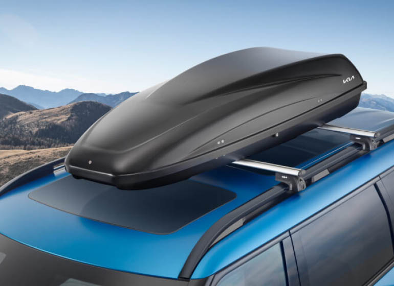 Dachbox auf Kia Fahrzeug