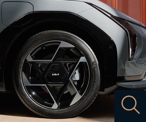 Detailansicht eines Reifens