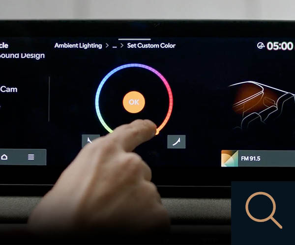 Detailansicht des Boardcomputer