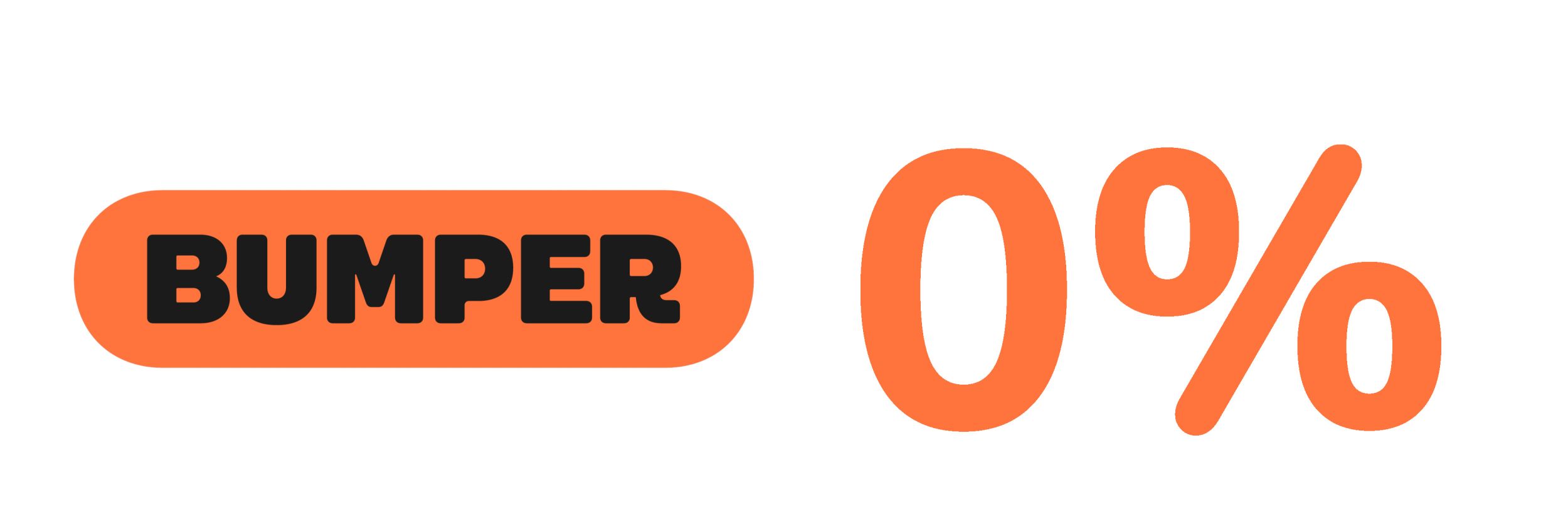 Bumper Logo und 0% HInweis